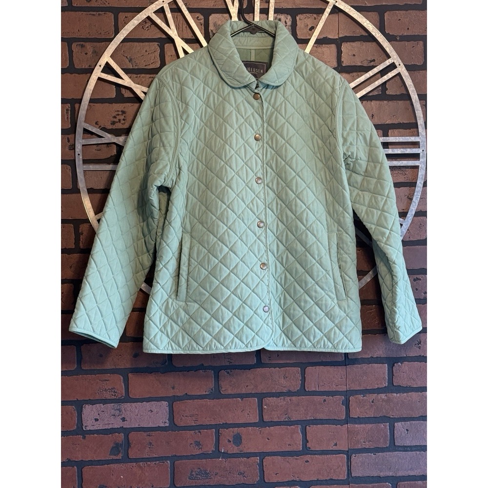 Women's Van Heusen Quilted Lightweight Jacket Green Size L